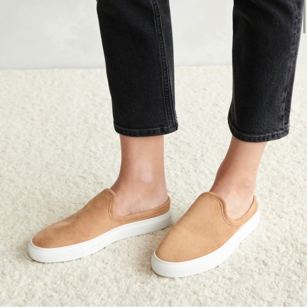 JENNI KAYNE SUEDE SLIDER SNEAKERS HONEY SIZE 37